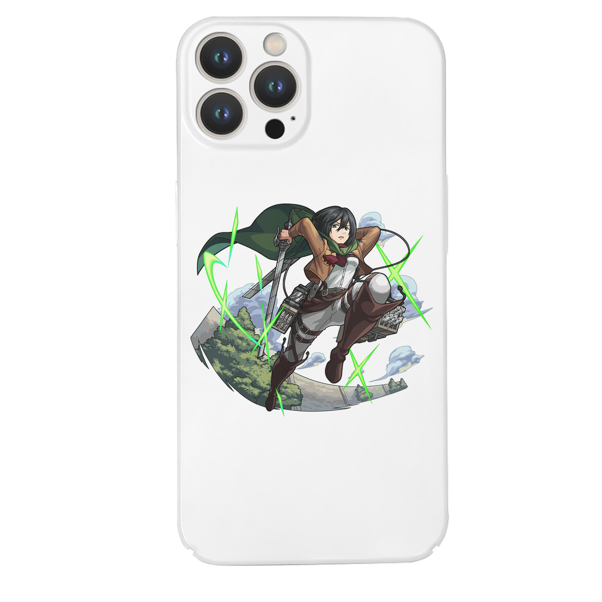 （画像用） 進撃の巨人 ミカサ·アッカーマン Attack on Titan Mikasa Ackerman 【iPhone 14シリーズ対応】ハードケース